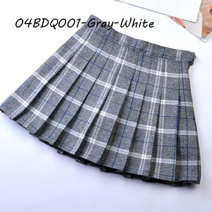 Summer Plaid Pleated Women Mini Skirts Harajuku Female Empire Casual Japanese Kawaii Cute Skirts Student Uniform Sailor Skirt