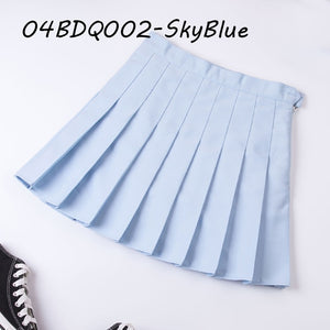 Summer Plaid Pleated Women Mini Skirts Harajuku Female Empire Casual Japanese Kawaii Cute Skirts Student Uniform Sailor Skirt