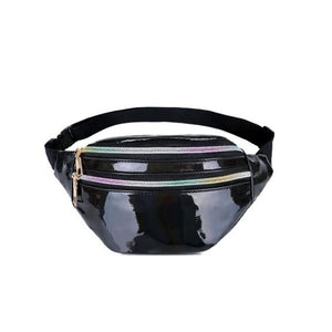 TOP new fanny pack multi-function steam punk leg fashion  bag Reflective laser Shoulder bag women's belt waist bag pochete