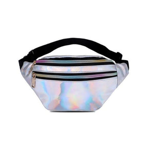 TOP new fanny pack multi-function steam punk leg fashion  bag Reflective laser Shoulder bag women's belt waist bag pochete