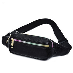 TOP new fanny pack multi-function steam punk leg fashion  bag Reflective laser Shoulder bag women's belt waist bag pochete