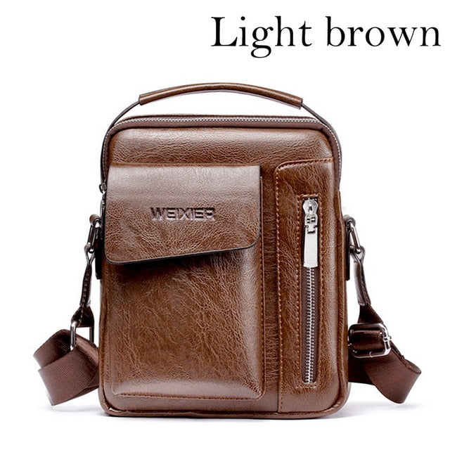 2020 Men Tote Bags Set Fashion Man Vintage Leather Messenger Bag Male Cross Body Shoulder Business Bags For Men bolsas male