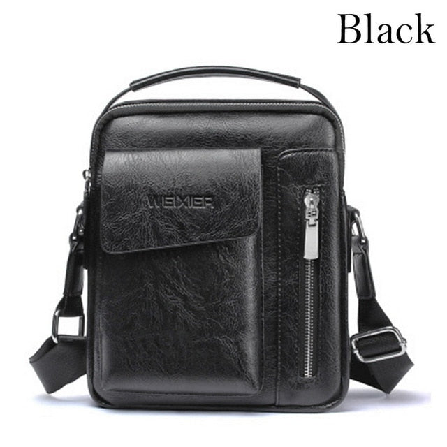 2020 Men Tote Bags Set Fashion Man Vintage Leather Messenger Bag Male Cross Body Shoulder Business Bags For Men bolsas male