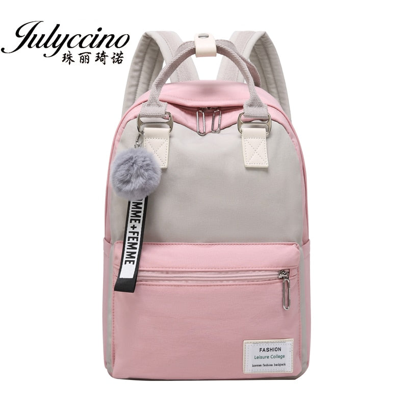 JULYCCINO New Waterproof Nylon Backpack for Women School Shoulder Bag Bagpack for Teenage Girls Female Travel Backpacks mochila