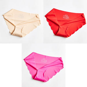 3 Pcs Seamless Panties For Woman Underwear Sexy Briefs Solid Female Panty Hot Sale Underwear For Women Seamless M-XXL BANNIROU