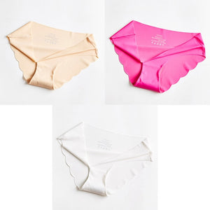 3 Pcs Seamless Panties For Woman Underwear Sexy Briefs Solid Female Panty Hot Sale Underwear For Women Seamless M-XXL BANNIROU