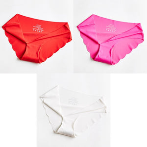 3 Pcs Seamless Panties For Woman Underwear Sexy Briefs Solid Female Panty Hot Sale Underwear For Women Seamless M-XXL BANNIROU