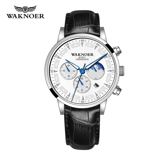 New WAKNOER Brand Watch Waterproof Wristwatch Men's Watches Relogio Masculino Watch Men Fashion Reloj Hombre Male Clock Time