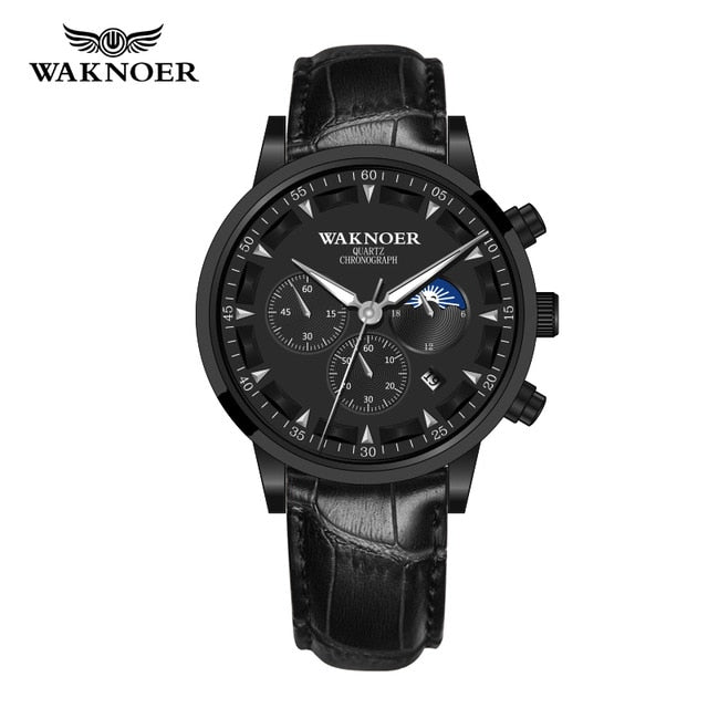 New WAKNOER Brand Watch Waterproof Wristwatch Men's Watches Relogio Masculino Watch Men Fashion Reloj Hombre Male Clock Time