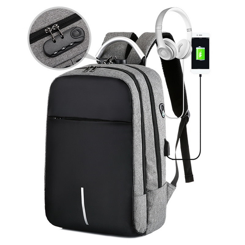 2020 Men Laptop Backpacks Travel Backpack Multifunction Business Bag Anti Theft USB Charging Waterproof Unisex School Backpack