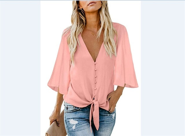 Women's Fashion Blouses 2020 Summer Shirt Loose Tunic Casual Blouse Tops Shirt Female Clothes Plus Size Women