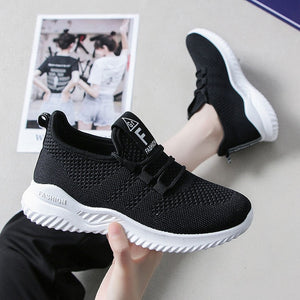 Mesh Sneakers Female Students 2020 Spring Summer New Women's Shoes Korean Fashion Running White Shoe Breathable Mesh Shoes PDD17