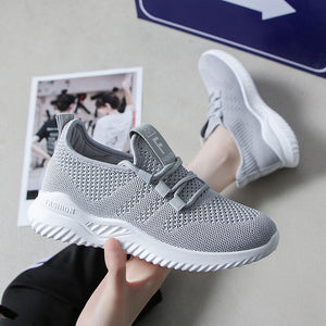 Mesh Sneakers Female Students 2020 Spring Summer New Women's Shoes Korean Fashion Running White Shoe Breathable Mesh Shoes PDD17